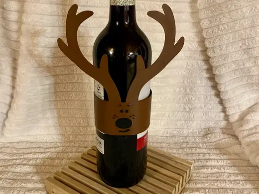 Banderole Rentier Flaschen, Geschenke verstellbar