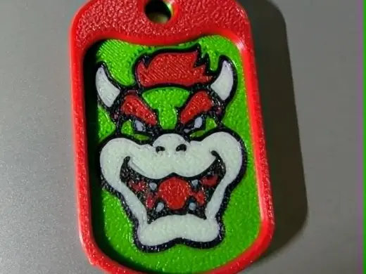 Bowser Dog Tag