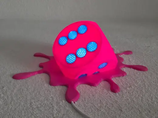 Melted dice - LED Lamp Kit 001
