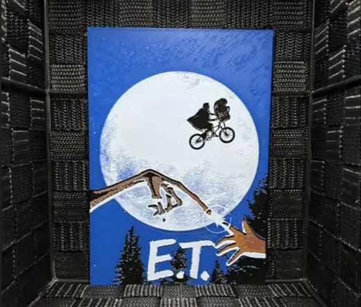 Hueforge Movie Poster - E.T