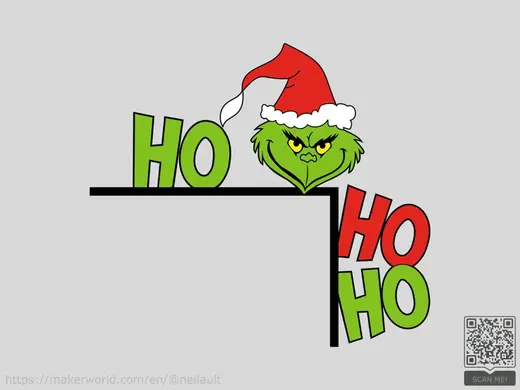 The Grinch 'Ho Ho Ho' Door Corner