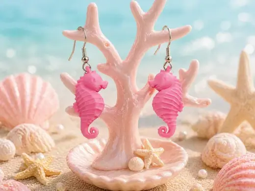 Seahorse Earrings - Cute Lightweight Jewelry