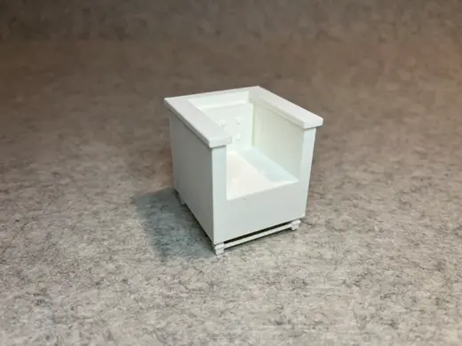 Dollhouse armchair miniature house