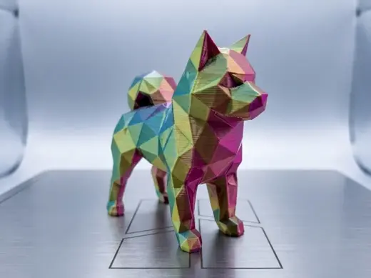 Low Poly Shiba Inu Dog Figurine