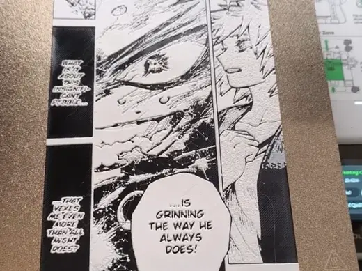 my hero academia manga panel hueforge