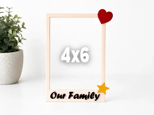 4×6 Magnetic Photo Frame | Low-Waste AMS Print