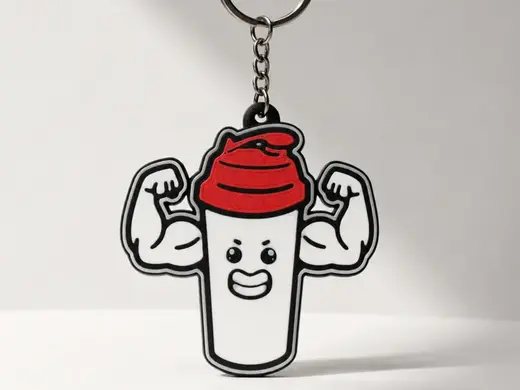 funny gym-inspired keychain