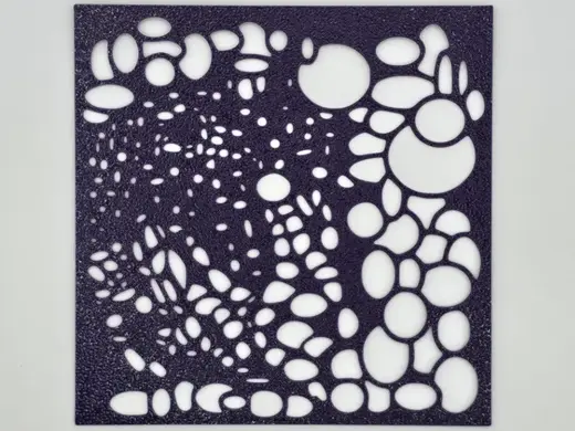 Spiral Pebble Mosaic Abstract Stencil Pattern