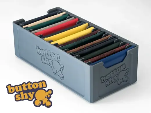Button Shy Wallet Game - Stackable Organizer
