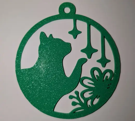 Cute little cat Christmas ornament