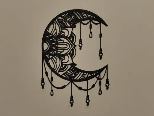 dreamcatcher lotus flower on moon