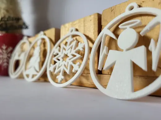 Modern Christmas ornaments set – 4 Designs