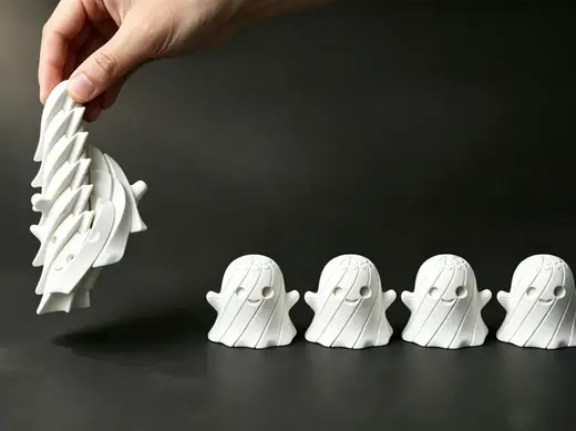伸缩滑溜小幽灵解压玩具