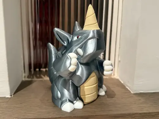 钻角犀兽 Rhydon サイドン 多色拆建打印(无需ams)