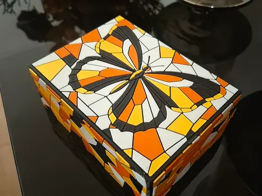 Butterfly Mosaic Box