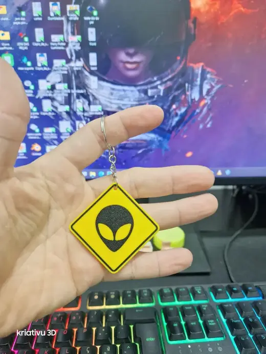 keychain Placa ET