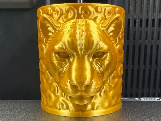 Majestic Leopard Pen Holder – Wild Desktop Decor