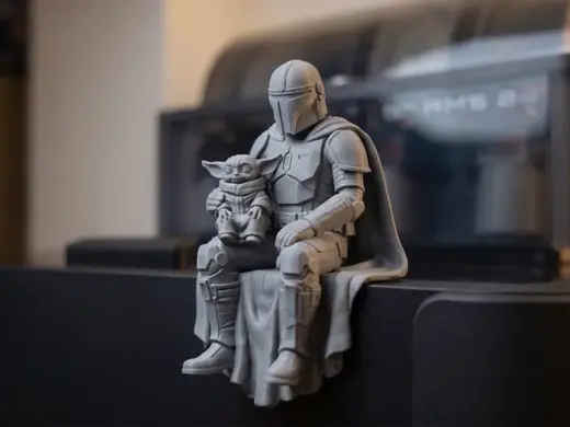 Mandalorian and Grogu Shelf Sitter