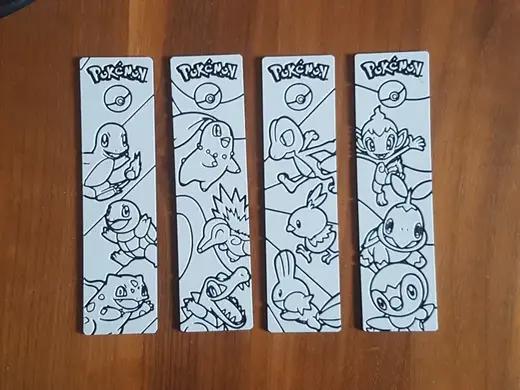Pokemon Starter Bookmark Gen 1 - 4