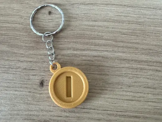 super Mario coin keychain