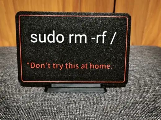 RM - Don't try this at home - funny sign
