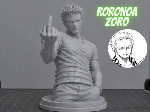 Roronoa Zoro Bust – Badass Fan Art Figure
