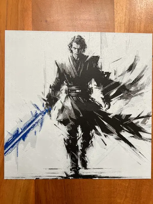 Anakin Skywalker with Blue Lightsaber