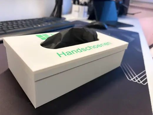 Nitrile Glove box holder with Bambu logo