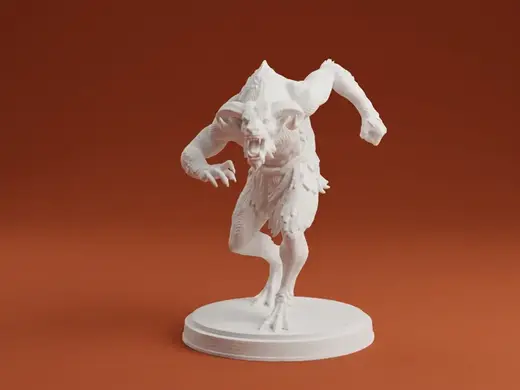 Savage Horned Beast Monster 3D Model