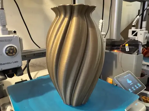 "Nouveau Una Coe" Contemporary Spiral Vase