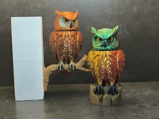 Wind-Turned Owl