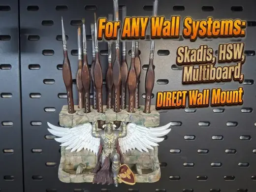 Paint Brush Holder - for any-Wall-Systems