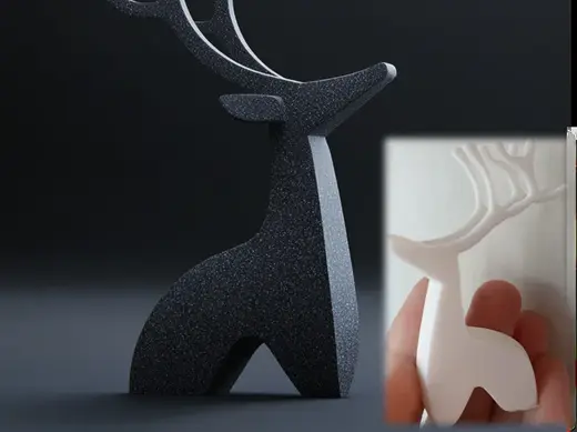Christmas Deer Sculpture