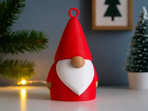 Christmas Gnome with Loop - Tree Ornament - Decor