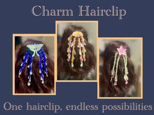 Articulated Charm Hairclip