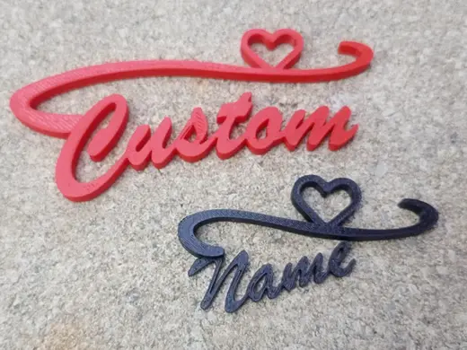 Glass Name tag fully customizable