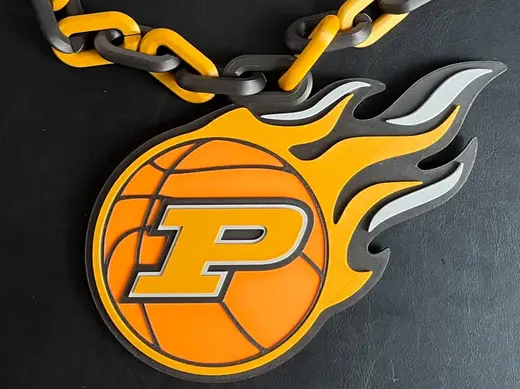 Purdue University Basketball Logo Chain