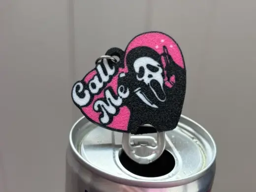 Call Me Scary Movie Can Opener Keychain