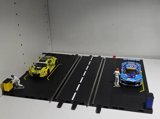 Carrera Slotcar Randstreifen Boxengasse Stand
