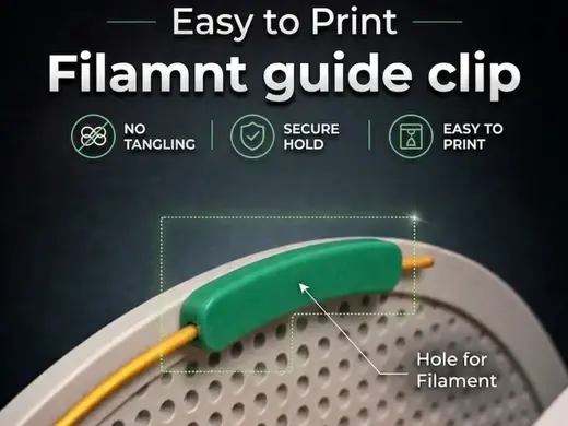 BambuLab Spool Filament Clip | Easy print