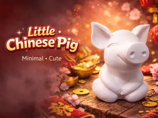 Little Chinese Pig – Minimal & Cute Decor