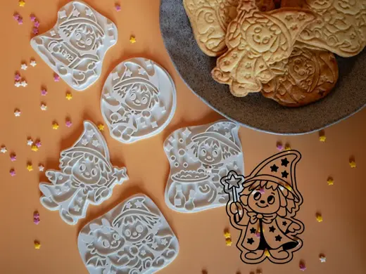 Cute Wizard Cookie Cutter