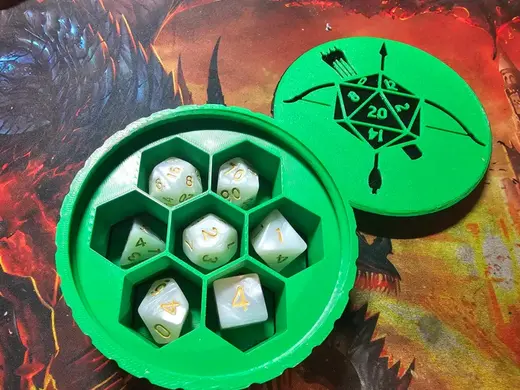 Archer Dice Box/ Screw top lid