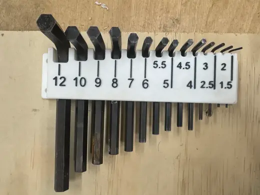 Metric Allen Key Holder