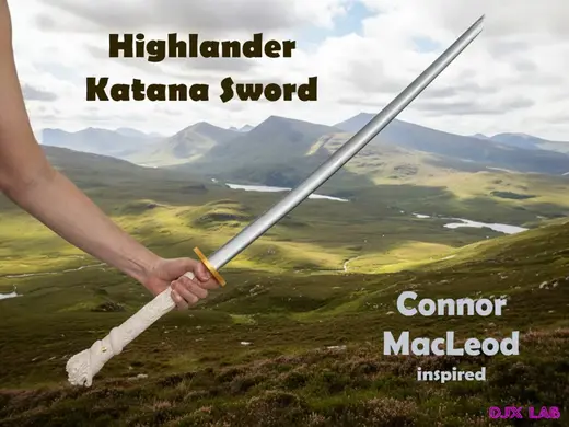 Highlander Connor MacLeod Katana Sword Inspired