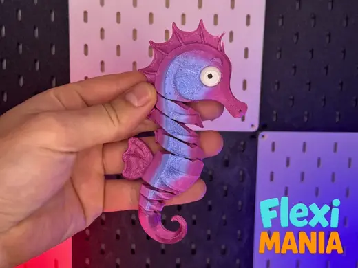 Flexi Seahorse - Print-in-Place–No Supports Needed