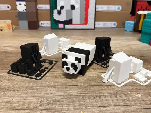 Minecraft inspired: Panda Kit card NO AMS