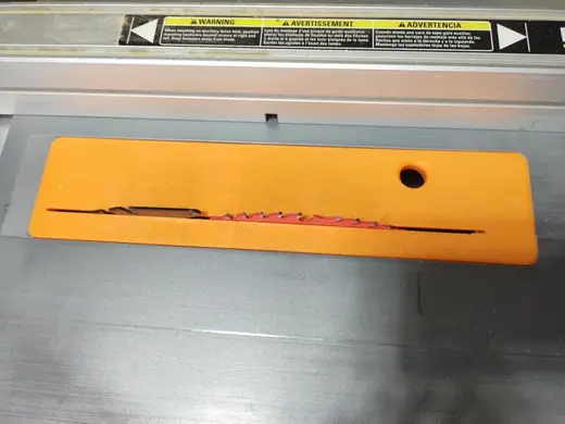 RIDGID R4514 Table Saw Zero Clearance Insert