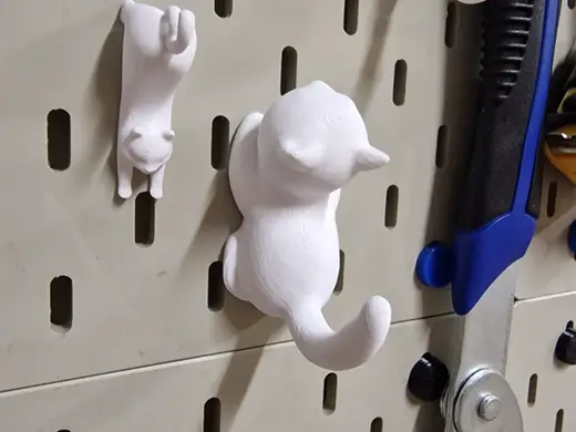 ikea skadis hook, hanger cat