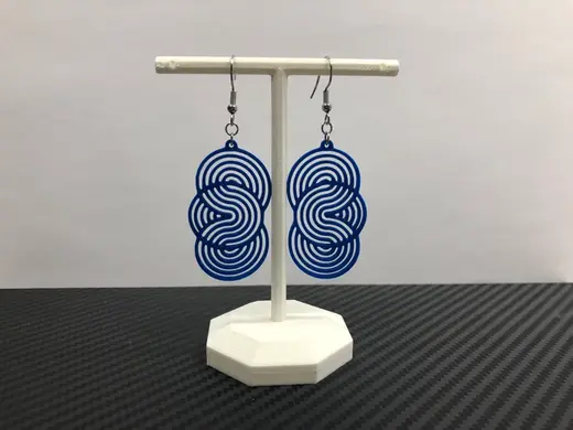 Spiral and circles earrings no AMS 0.4 mm nozzle